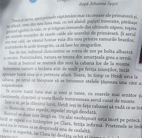 In ce anotimp se desfășoară acțiunea justificați răspunsul printr.